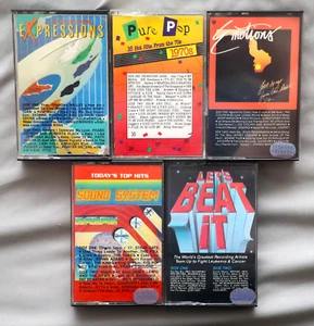 K-TEL Tape Lot 1984 Expressions +Emotions +Let's Beat It +Sound System +Pure Pop - Picture 1 of 2
