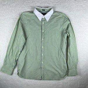 Camisa J Crew Para Hombres XL Ajuste A Medida Verde Púrpura Rayas Abotonada Informal Preppy - Imagen 1 de 16