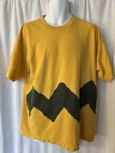 Tee: Yellow Rare Peanuts Charlie brown alstyle apparel Big xl 90s?/80s? - Picture 1 of 12