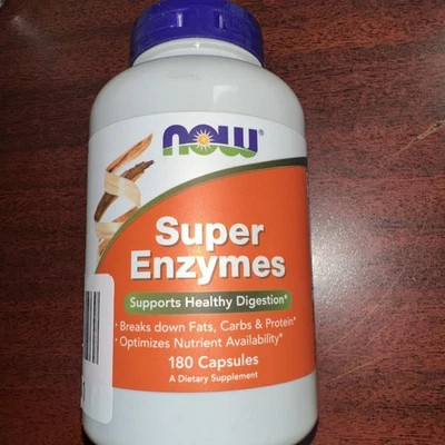 NOW Foods Super Enzimas 180 Cápsulas Caducan 01/2027 Foto 1 de 3