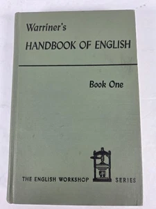 Vintage Warriners Handbook of English Book One John E Warriner 1948 Hardcover - Picture 1 of 15
