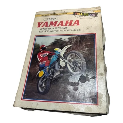 Yamaha Clymer IT125-490 1976-1986 Manual de rendimiento de reparación de servicio Foto 1 de 2