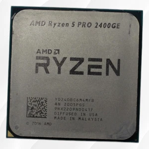 Procesador AMD Ryzen 5 Pro 2400GE 3,20 GHz Quad Core Socket AM4 CPU YD240BC6M4MFB - Imagen 1 de 5