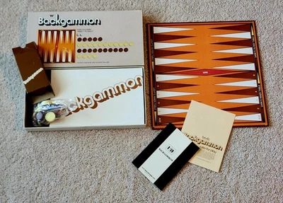 Vintage WHITMAN Backgammon Board Game  1973 Made In USA  - Image 1 of 4