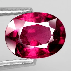 0.93Ct. Natural Rhodolite Garnet Hot Pink Purple Oval Facet Africa Luxurious! - Picture 1 of 7