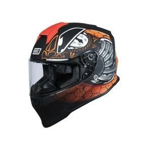 Casco integrale ORIGINE DINAMO FIGHTER rosso fluo/nero opaco - Picture 1 of 3
