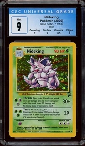 Pokemon CGC 9 Base Set 2 Nidoking 11/130 Holo Rare 2000 Near Mint - Picture 1 of 2