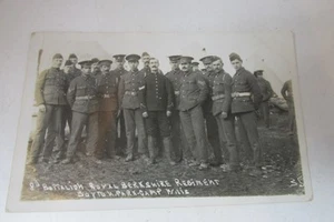 8th Battalion Royal Berkshire Regiment real photo postcard, postmarked 1915 - Picture 1 of 3