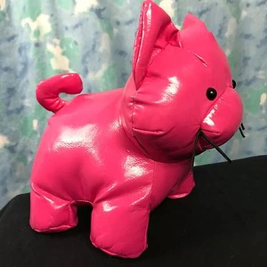 Cat Stuffed Manhattan Toy Company Plush Bright Pink Pig Classic 2010 - Picture 1 of 6