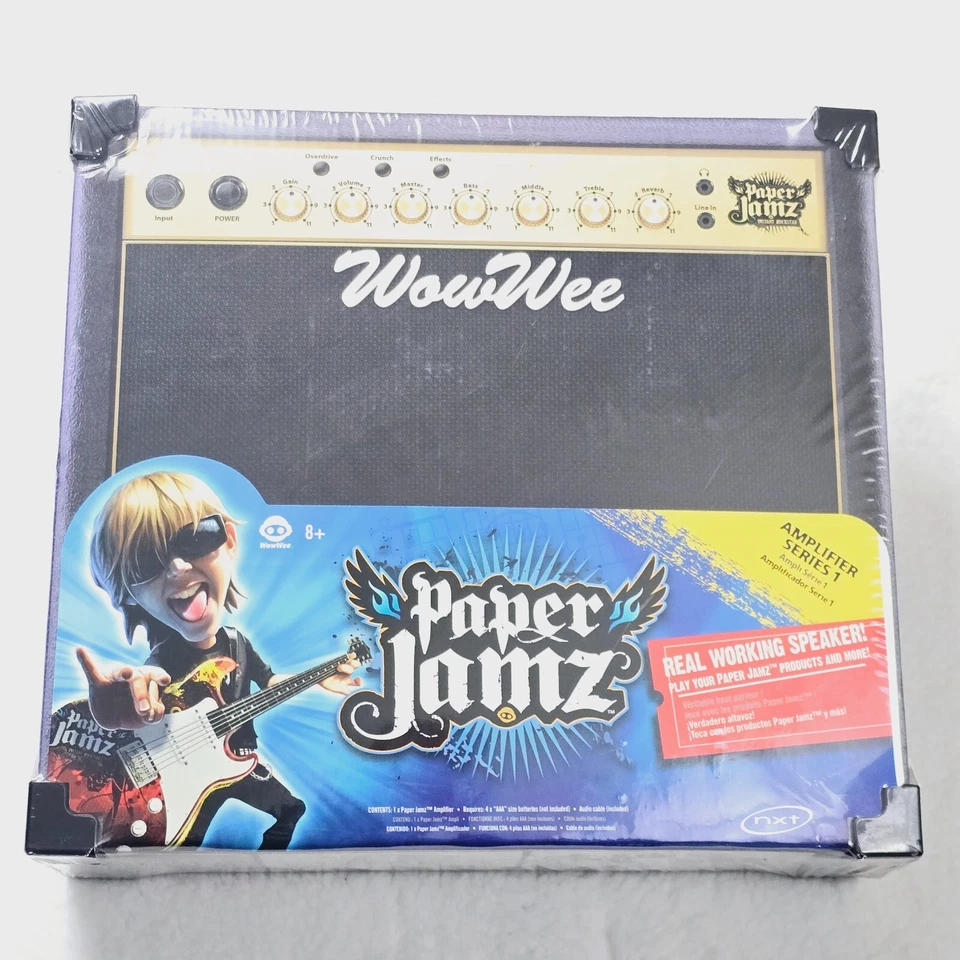 Paper Jamz Guitar Amplifier Series 1 Black/Gold 2009 WowWee Group  New Sealed - Image 1 of 4