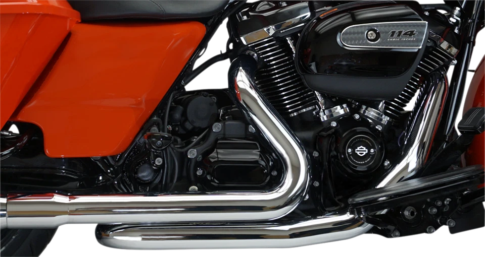 Cabezales de tubo Khrome Werks Aggressor cromados para Harley Davidson 17-21 FLH FLT Foto 1 de 1