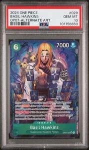 2024 ONE PIECE OP07 - 500 YEARS IN THE FUTURE #029 - BASIL HAWKINS PSA 10 - Picture 1 of 2
