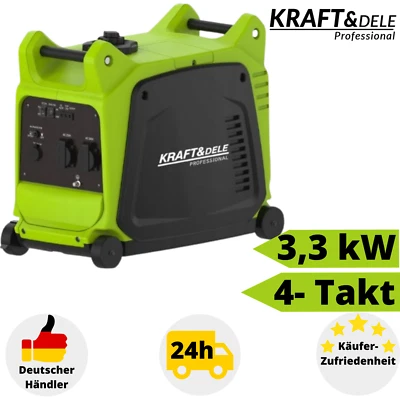 Stromerzeuger Inverter Benzin 4 Takt Notstromaggregat Stromgenerator Leise 3300W - Bild 1 von 4