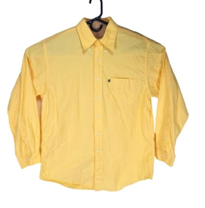 Brooks Brother 346 Mens Button Up Top Long Sleeve Shirt Size M Yellow cotton - Picture 1 of 4