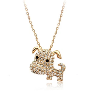 Fashion Jewelry - 18K Rose Gold Plated Dog Necklace (FN049) - Picture 1 of 1