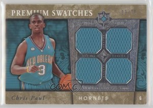 2006-07 Ultimate Collection Premium Gold Quad Swatches /75 Chris Paul #PR-CP