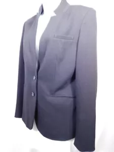 Ann Taylor Loft Damenblazer schwarz 2 Knöpfe einreihig Größe 4 neu ohne Etikett - Bild 1 von 7