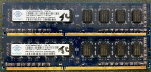 2 x Nanya 4GB = 8GB 2RX8 PC3-12800U-11-12-B0. - Picture 1 of 1