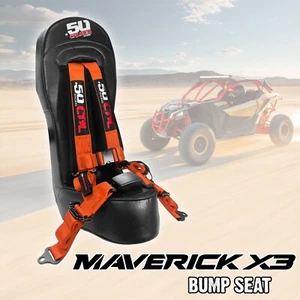 Asiento delantero trasero Can-Am X3 con arnés de 2" 4 puntos hebilla estilo automático naranja - Imagen 1 de 9