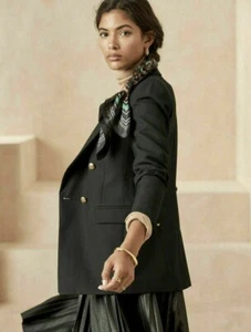 Banana Republic Double Breasted Blazer 6 | Black Jacket #746798 NEW - Picture 1 of 6
