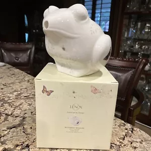 RARE Lenox Butterfly Meadow Frog Pitcher Jarra Rana 72 Oz. White Porcelain BNIB - Picture 1 of 12