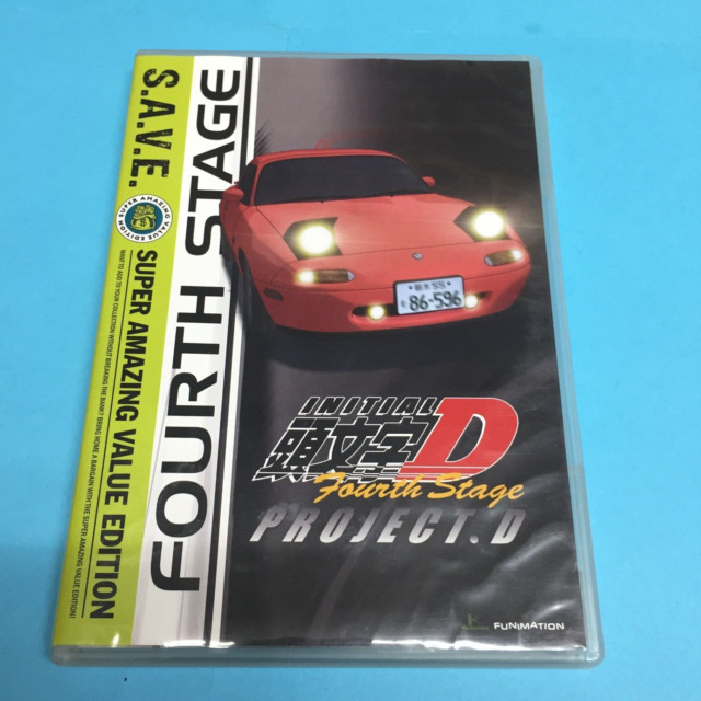 Initial D Battle 1: Akinas Downhill (DVD, 2003) with Card Anime Honda CRX  AE86