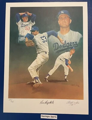 PALUSO BIG D DON DRYSDALE Player Artist Signed LITHOGRAPH Limit ED #264/465 COA - Image 1 of 4