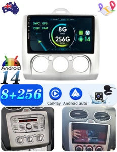 8G+256G Android 14 Car Stereo GPS Navi Carplay For Ford Focus Mk2 Mk3 2004-2011 - Picture 1 of 24