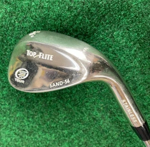 Spalding Top Flte Tour Sand-56 Stainless 56˚ Sand Wedge SW Hyper Steel step RH - Picture 1 of 10