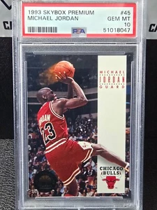 1993 Skybox Premium MICHAEL JORDAN #45 PSA 10 GEM MINT - Picture 1 of 2