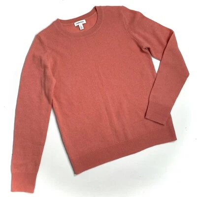 Suéter Pullover NORDSTROM Para Mujer 100% Cachemira Cuello Redondo Rosa Polvoriento, S Foto 1 de 4