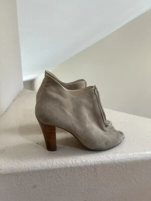 Paul Green Selena Tostado Neutro Punta abierta Botines Zapatos Arena -Talla 6.5 Foto 1 de 4