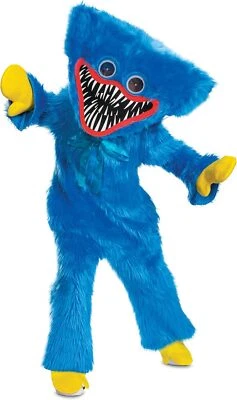 Huggy Wuggy Deluxe Amapola Tiempo de Juego Juego Elegante Disfraz Halloween Niño Foto 1 de 3