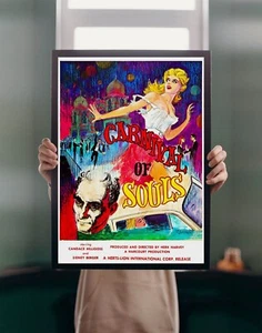 Carnevale delle Anime 1962 Film POSTER STAMPA A5-A2 Cult Horror Cinema Film Wall Art - Foto 1 di 7
