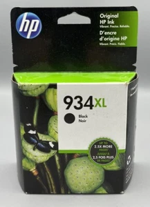 Original HP 934XL Tintenpatrone mit hoher Reichweite schwarz neu und versiegelt Ablaufdatum Jan 2020 - Bild 1 von 3