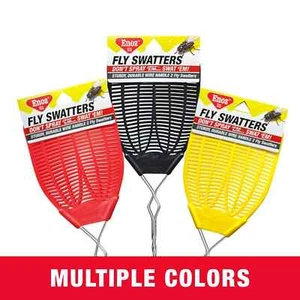 (3 pack)Enoz Fly Swatter, Wire Handled Plastic Fly Swatter, Assorted Colors,2 ct - Picture 1 of 5