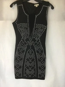 Dygarni California  NWOT Black Studded Dress Small Sleeveless - Picture 1 of 12