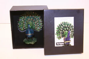 Peacock Cloisonne Box - Picture 1 of 11