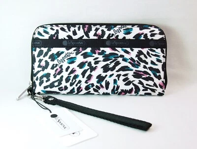 Last One!!!   NWT LeSportsac TECH WALLET  WRISTLET "Harvest Leopard" - Image 1 of 4