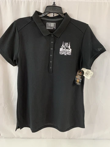 Kentucky Derby Womens Shirt Medium Black 145 Polo Knit Churchill Downs NWT Cover
