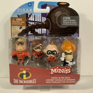Disney Pixar The Incredibles Minis Family & Foe Pack Mattel 3+ - Picture 1 of 4