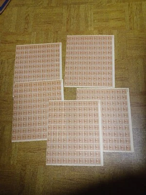 Scott # 805 1.5 cents 5 unused postage stamp sheets Martha Washington - Image 1 of 4