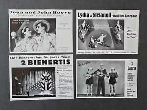 4x Werbung - Variete, Kabarett, Tanz, Akrobatik - Bild 1 von 3