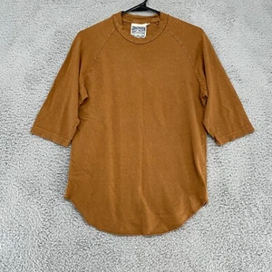 Jungmaven Hemp Shirt Mens Small Round Hem Half Sleeve Organic Cotton Raglan - Picture 1 of 11