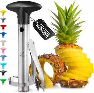 Stainless Steel Pineapple Corer Slicer Cutter with Eye Remover Heavy Duty Tool - Picture 1 of 9
