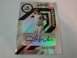 2005 Donruss Elite # 198 Justin Wechsler Autograph / Signed card (B101) Arizona