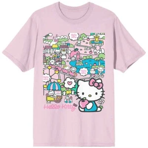 NEW Bioworld - SANRIO Hello Kitty Family in Town Tee - Picture 1 of 1