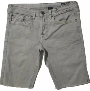 BUFFALO DAVID BITTON GRAY CUTOFF JEAN SLIM STRETCH SHORTS SZ 30 (32"WAIST MEASU - Picture 1 of 12