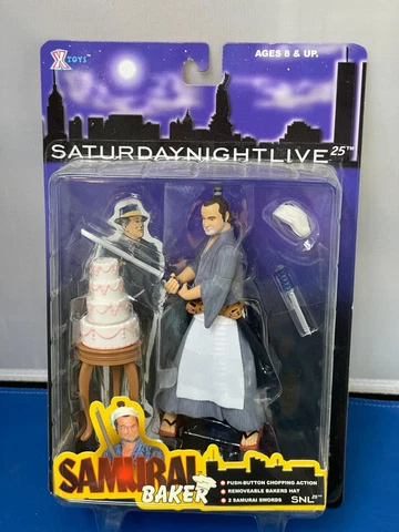 VINTAGE SAMURAI BAKER SNL Figure Saturday Night Live 2000 NIB Cover