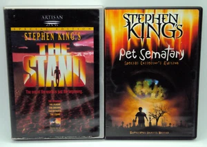 Stephen King's THE STAND 1994 TV Mini-Series PET SEMATARY 1989 DVD Cult Horror - Imagen 1 de 7